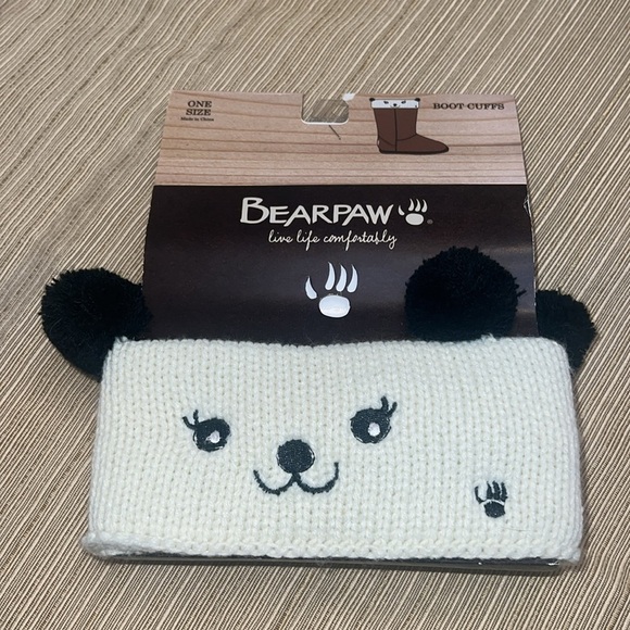 Bearpaw live life comfortably Boot Cuffs cute panda style boot cuffs design NEW - Picture 2 of 9